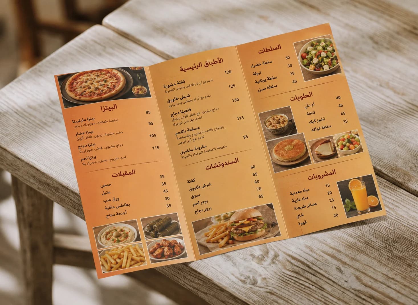 Paper Menu